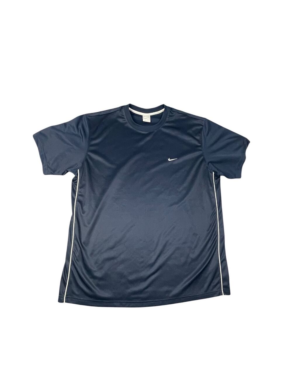 Nike Men’s XXL Short Sleeve Navy Blue 100% Polyester Athletic Shirt